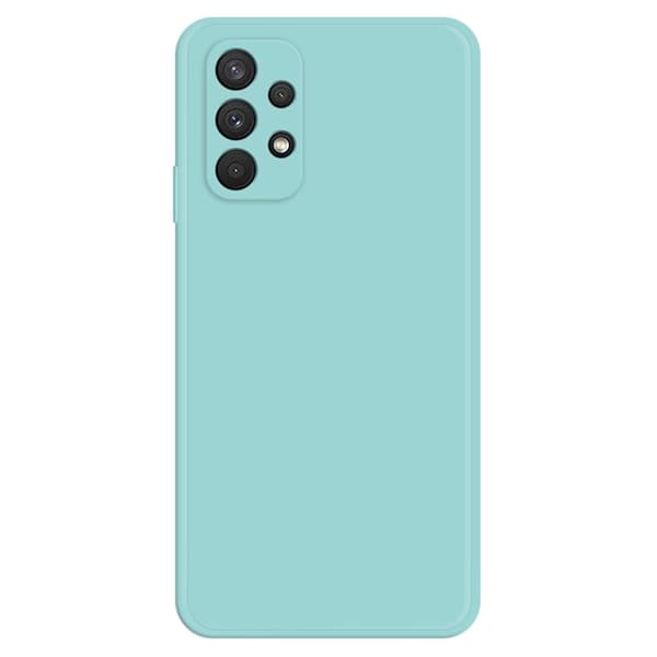 Avfasat gummerat droppskydd för Samsung Galaxy A32 - Cyan Grön