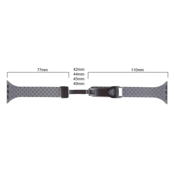 Apple Watch 49mm / 45mm / 44mm / 42mm Silikonklokkerem - Overskyet Grå Silver grey