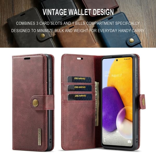 DG.Ming 2-i-1 Samsung Galaxy A73 fodral - Röd Röd