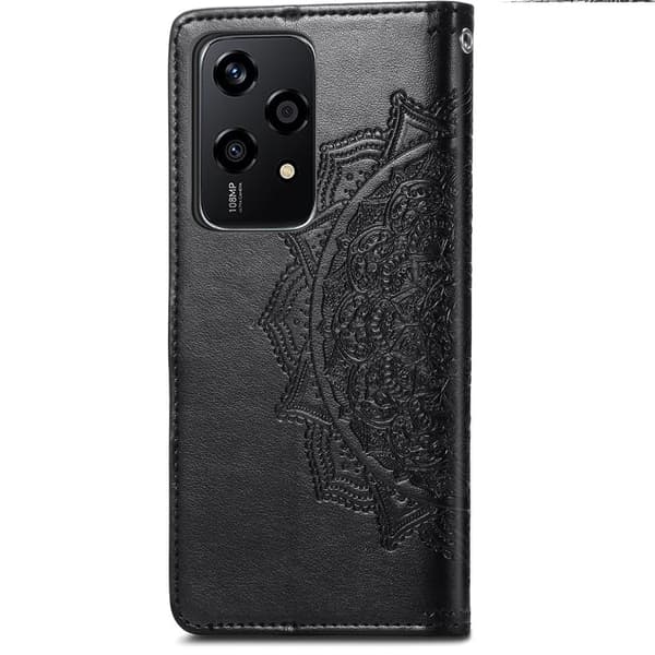 Mandala Honor 200 Lite etui i lær - Svart Black