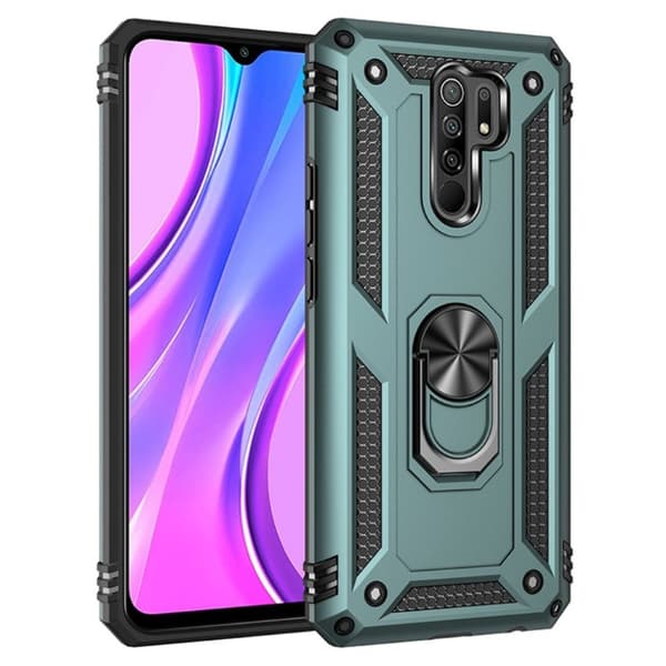 Bofink Combat Xiaomi Redmi 9 Etui - Mørkegrøn Green