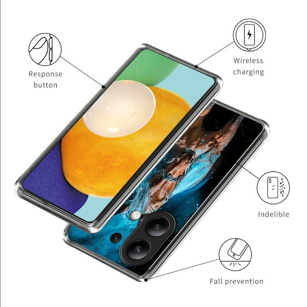 Vibe Xiaomi Redmi Note 13 4G cover - Style D Blue