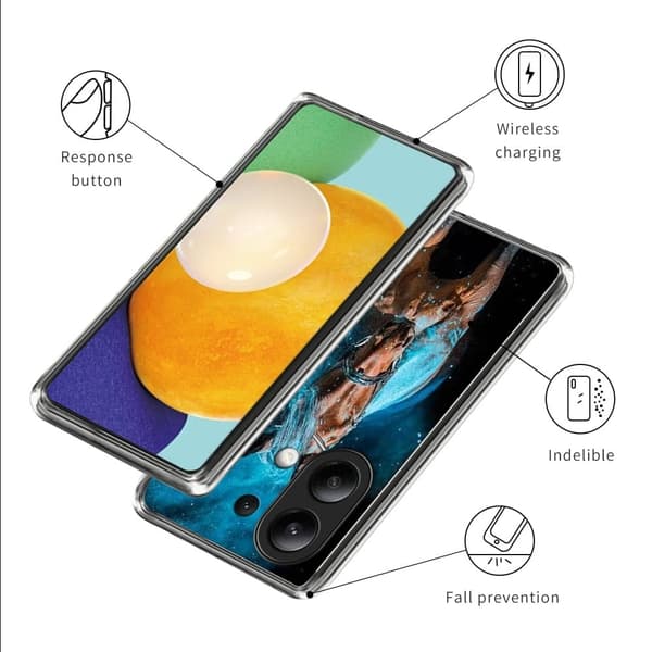 Vibe Xiaomi Redmi Note 13 4G skal - Stil D Blå