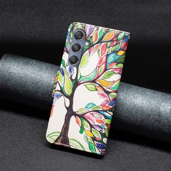 Wonderland Samsung Galaxy M34 Flip Etui - Life Træ Multicolor