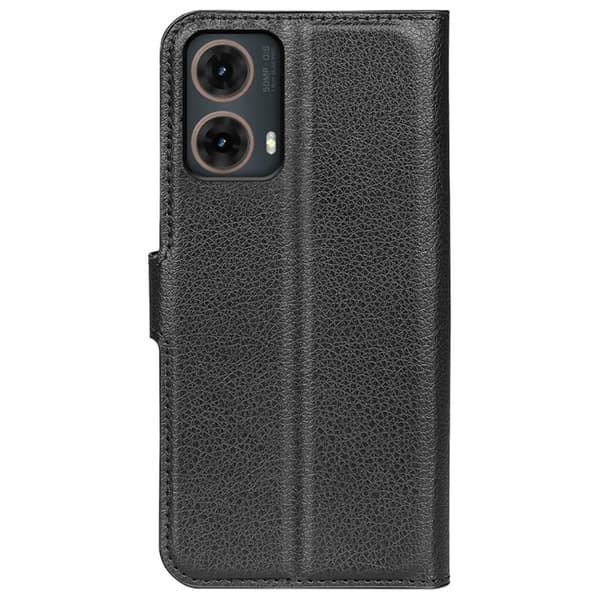 Classic Motorola Moto G85 flip kuoret - Musta Black