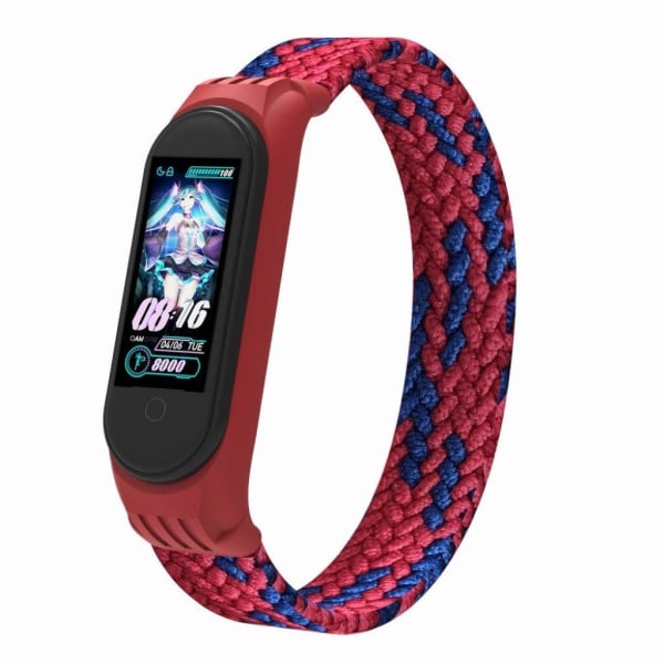 Xiaomi Mi Band 5 / 4 / 3 elastic nylon watch band - Red / Blue / Red