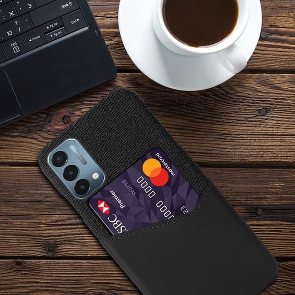 Bofink OnePlus Nord N200 5G cover med kortholder - Sort Black