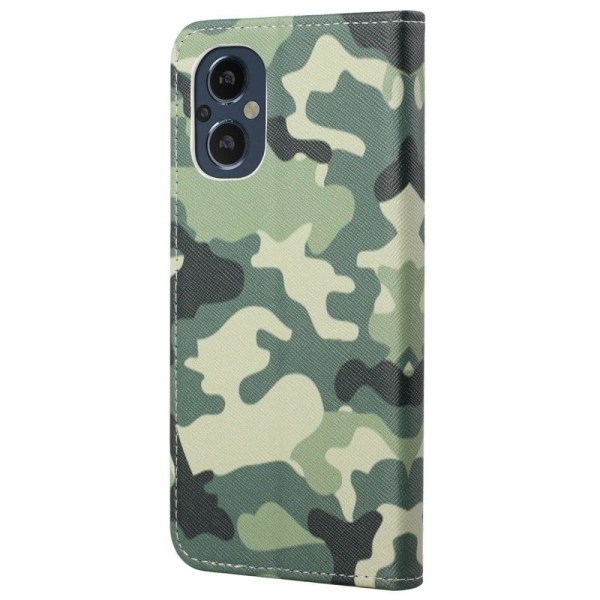 Wonderland OnePlus Nord N20 5G Flip Etui - Camouflage Green