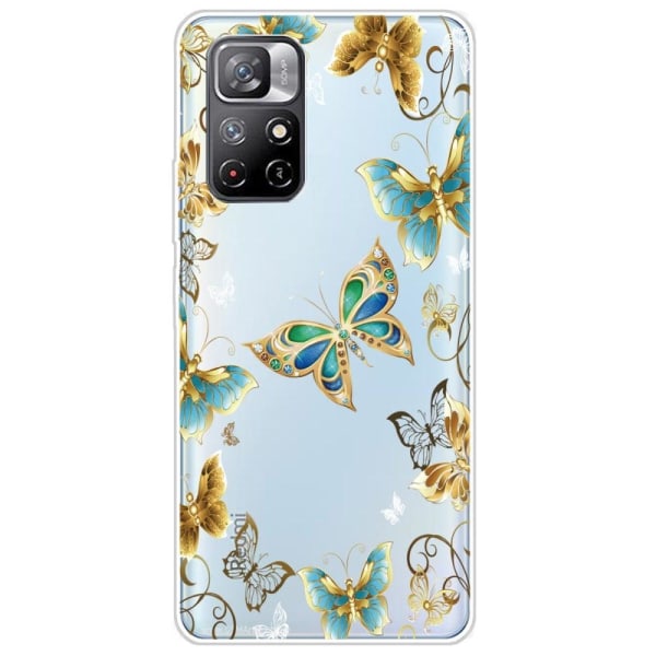 Deco Xiaomi Redmi Note 11T 5G / Note 11s 5g Etui - Jewelry Sommerfugle Gold