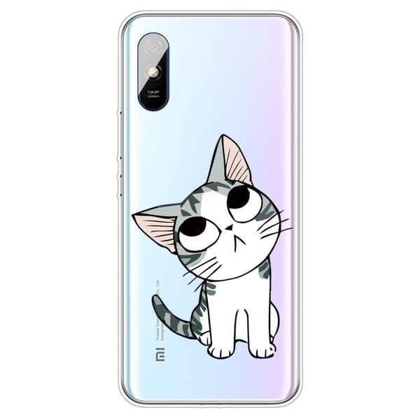 Deco Xiaomi Redmi 9A Suojakotelo - Cute Kissa White
