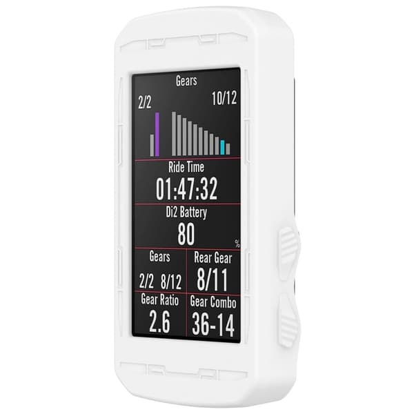 Bryton Rider 750 silikonisuojus - Valkoinen White