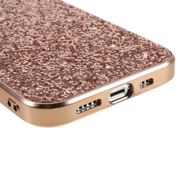 Glitter iPhone 13 Mini cover - Lyserød Pink