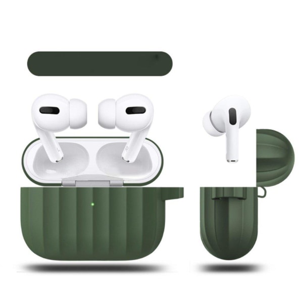 DIROSE AirPods Pro hållbart silikonfodral - Militärgrön Grön