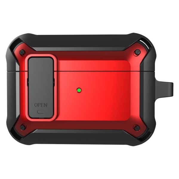 AirPods Pro snap-on lid design TPU case - Red / Black Red