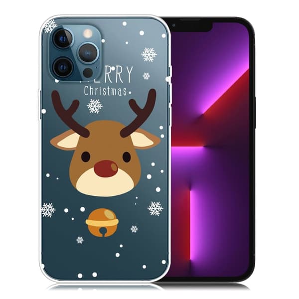 Julfodral till iPhone 13 Pro - Hjort Med Bjällra multifärg