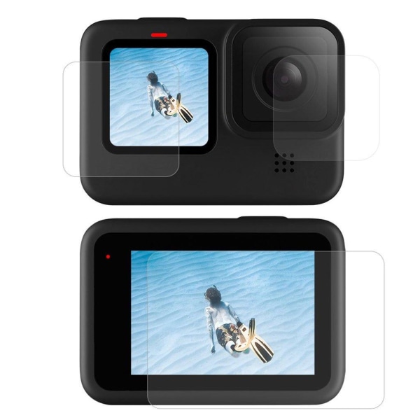 6Pcs GoPro Hero 9 HD PET lens protector Transparent