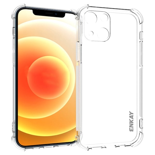 ENKAY genomskinligt droppsäkert fodral för iPhone 13 Transparent