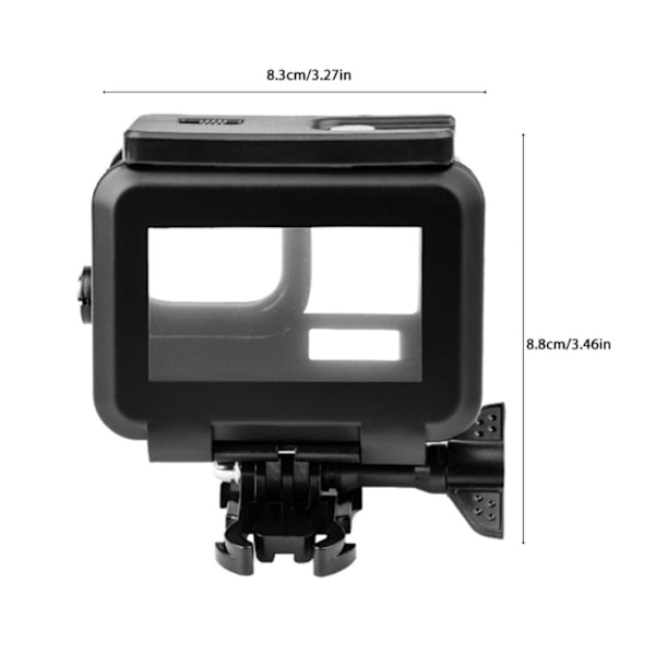 50m GoPro Hero 9 waterproof case with touch screen Black
