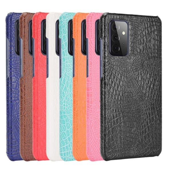 Croco case - Samsung Galaxy A72 5G - Sort Black