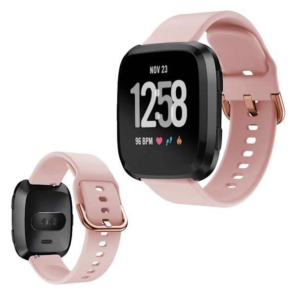 Fitbit Versa klockarmband i silikon - Rosa Rosa