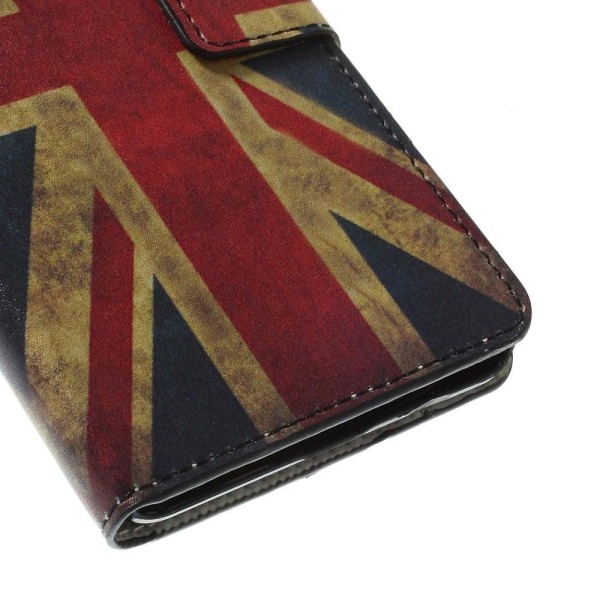 Moberg Microsoft Lumia 640 Fodral med Plånbok - Vintage UK Flagga multifärg