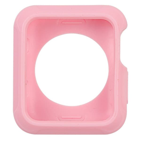 Apple Watch Series 3/2/1 38mm flexibelt hållbart fodral - Rosa Rosa