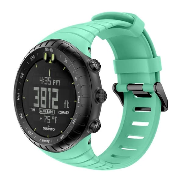 Suunto Core slitstarkt klockarmband i silikon - Cyan Grön
