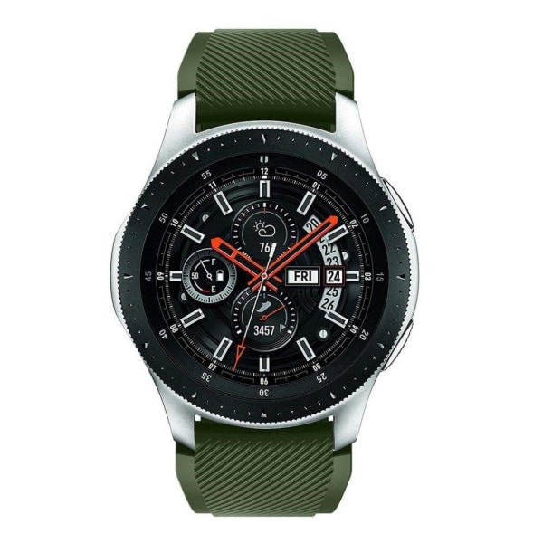 Samsung Galaxy Watch (46mm) twill texture silicone watch band - Grön