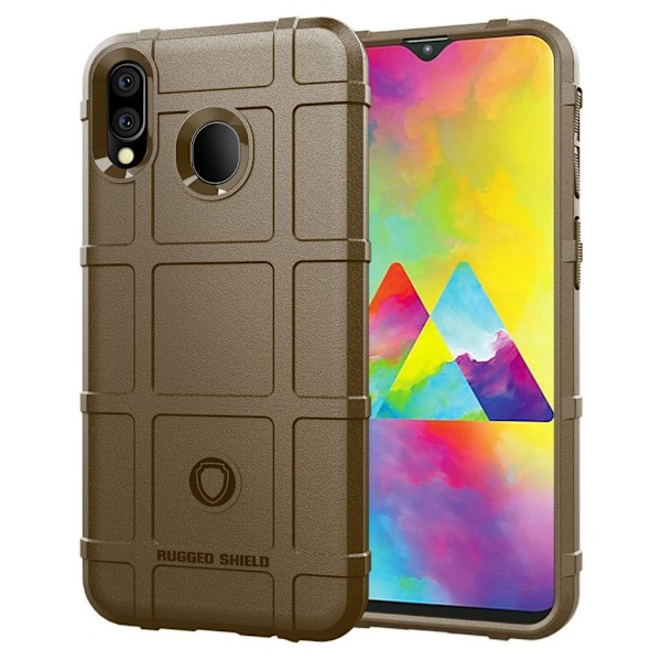 Rugged Shield Samsung Galaxy M20 skal - Brun Brun