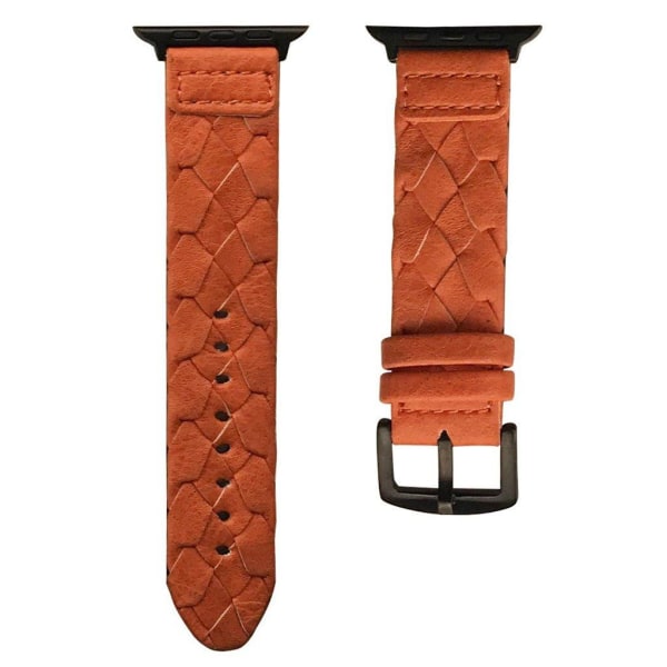 Apple Watch Series 5 40mm durable genuine leather watch band - B Brown