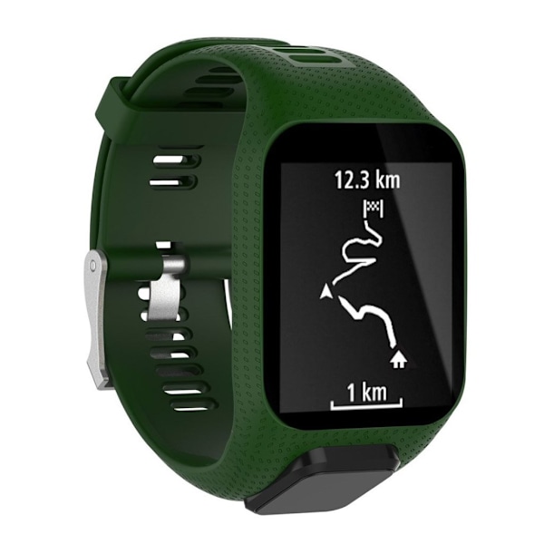 TomTom Runner/Spark/Adventurer 2/3 blød silikone cover - Sortlig grøn Green