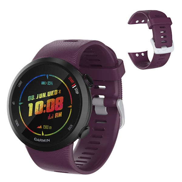 Garmin Forerunner 45 silikone urrem - Lilla Purple