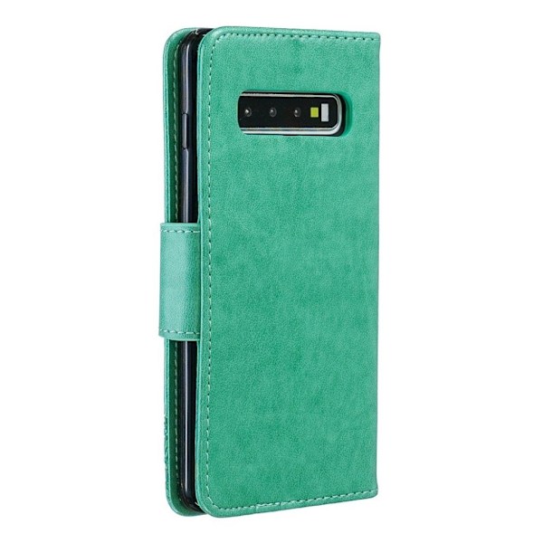 Butterfly Samsung Galaxy S10 etui - Cyan Green