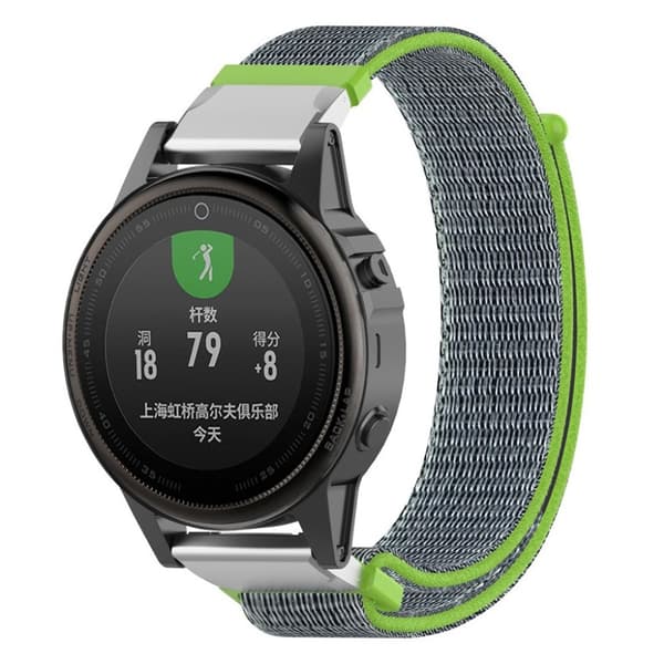 Garmin Fenix 5S kardborre och nylon - Grön / Blå multifärg