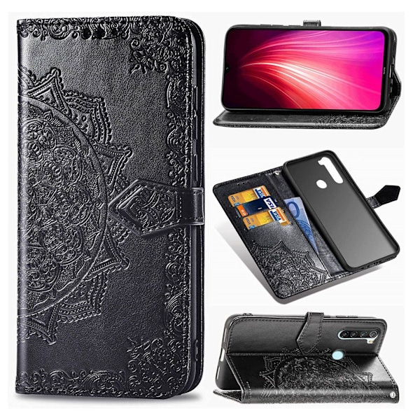 Mandala Xiaomi Redmi Note 8T etui - Sort Black