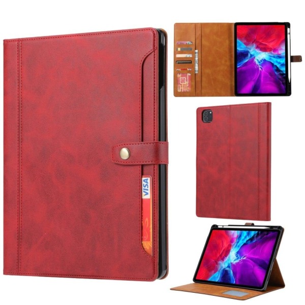 iPad Air (2022) / Air (2020) leather flip case - Red Röd