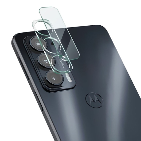 IMAK Motorola Edge 20 kameralinsfilm av härdat glas + linsskydd Transparent