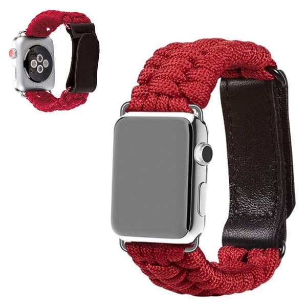 Apple Watch 40mm unik stil nylon urrem - Rød Red