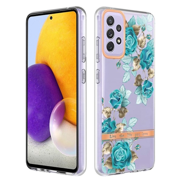 Erittäin ohut ja kestävä pehmeä kansi Samsung Galaxy A72 5G:lle - Sininen Ruusu Blue