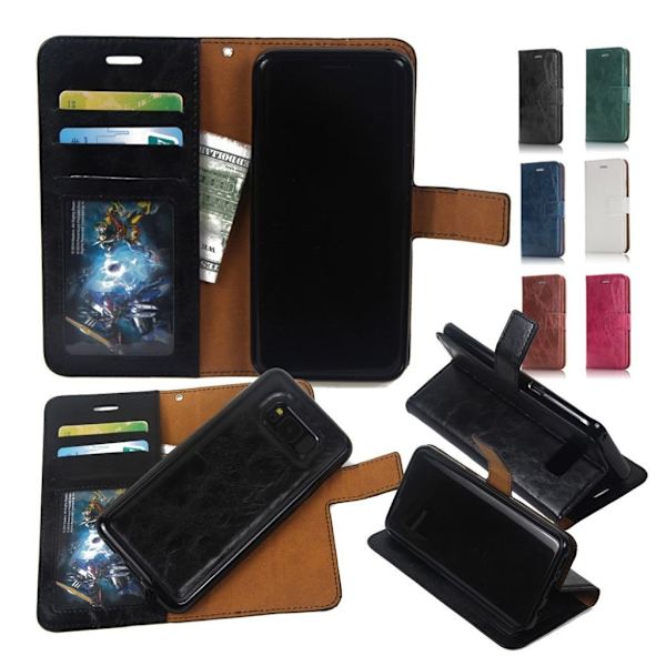 Samsung Galaxy S8 Etui med magnet lås - Sort Black