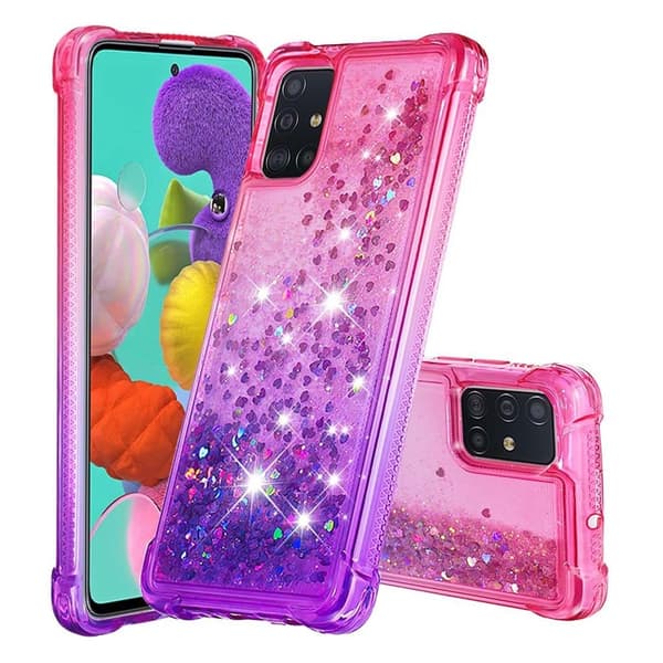 Princess Samsung Galaxy A51 deksel - Rose / Lilla Multicolor