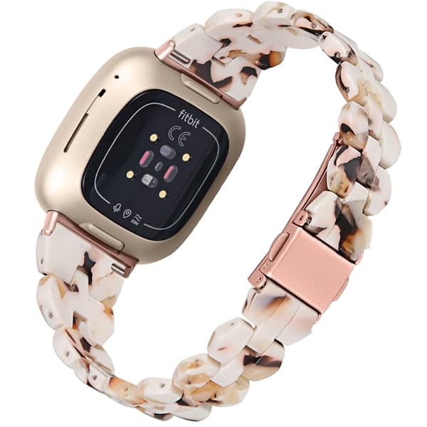 Fitbit Sense / Versa 3 klockarmband i resin-stil - Nougat Brun