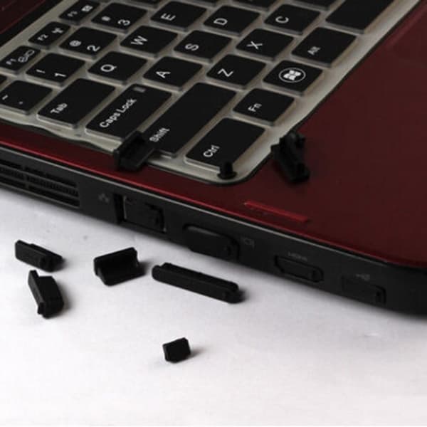 Macbook Air / Macbook Air med Retina-skärm 12-pack / Set Mjuk silikon Dust Plug Laptop Interface Skyddslock - Gräddvit Vit