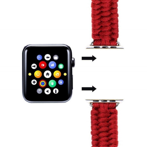 Apple Watch 40mm unik stil nylon urrem - Rød Red