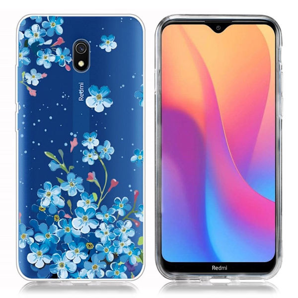 Deco Xiaomi Redmi 8A skal - Blommor Blå