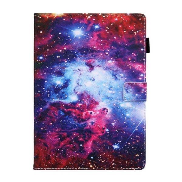 Cool patterned leather flip case for iPad (2018) - Cosmos Multicolor