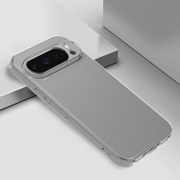 Google Pixel 10 Pro bagcover ultratyndt, fleksibelt, klart telefonetui Transparent