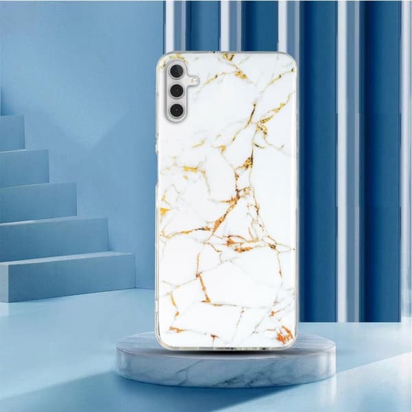 Marble Samsung Galaxy A13 5G Etui - Hvit White