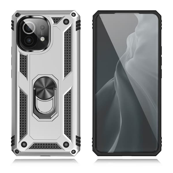 Bofink Combat Xiaomi Mi 11 kotelot - Hopea Silver grey