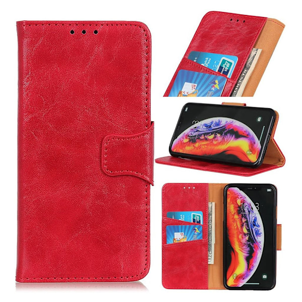 Neptune Samsung Galaxy A10 leather kotelot - Punainen Red
